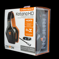 美加狮 Tritton Katana HD 无线游戏耳机外观展示(麦克风|连接线|耳罩|按键|头梁)