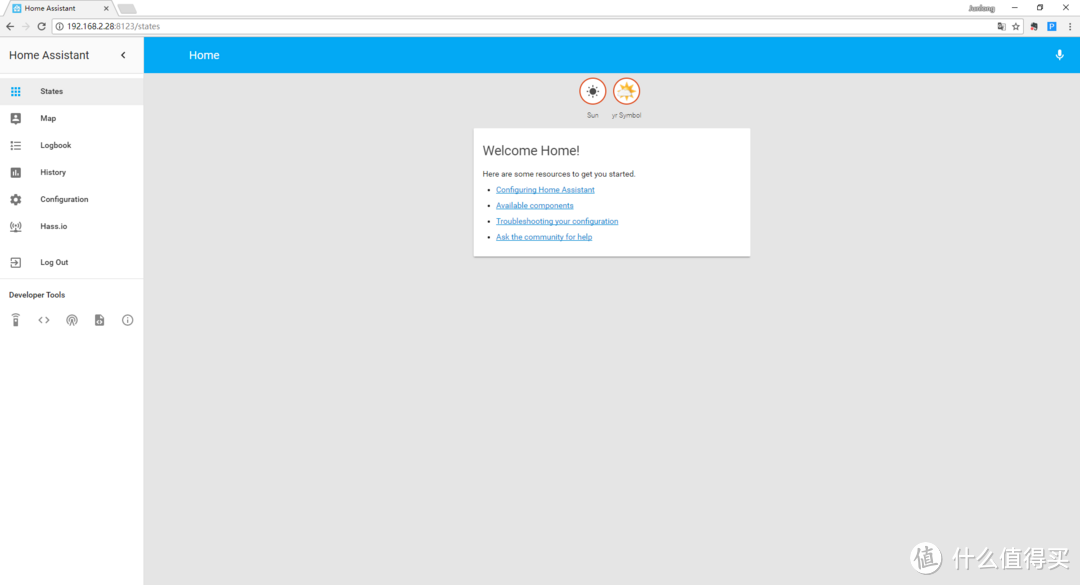 ▲Hass.io 初始界面