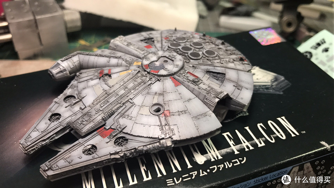 BANDAI 万代 VEHICLE MODEL 006号千年隼 开盒制作分享