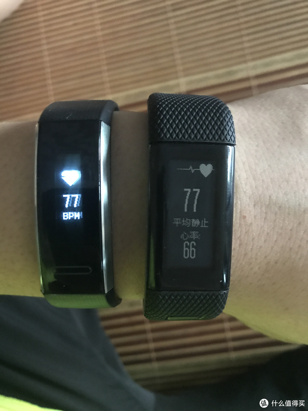 #原创新人#有惊喜，有意外：HUAWEI 华为 运动手环GPS版与GARMIN 佳明 vivosmart hr+ 对比