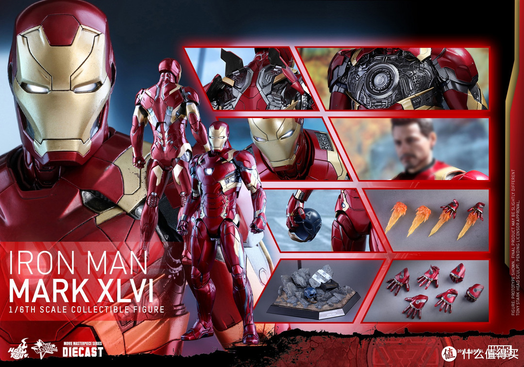 1/6最好的托尼！Hottoys MK46 合金压铸钢铁侠