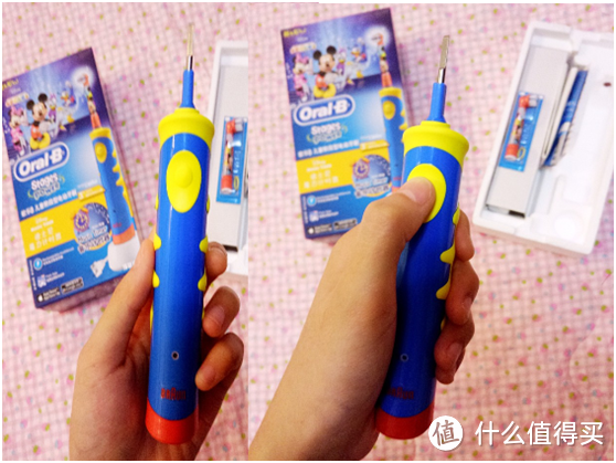 #原创新人#搞定熊孩子！刷牙不用愁—Oral-B 欧乐-B 充电式 儿童电动牙刷 开箱体验