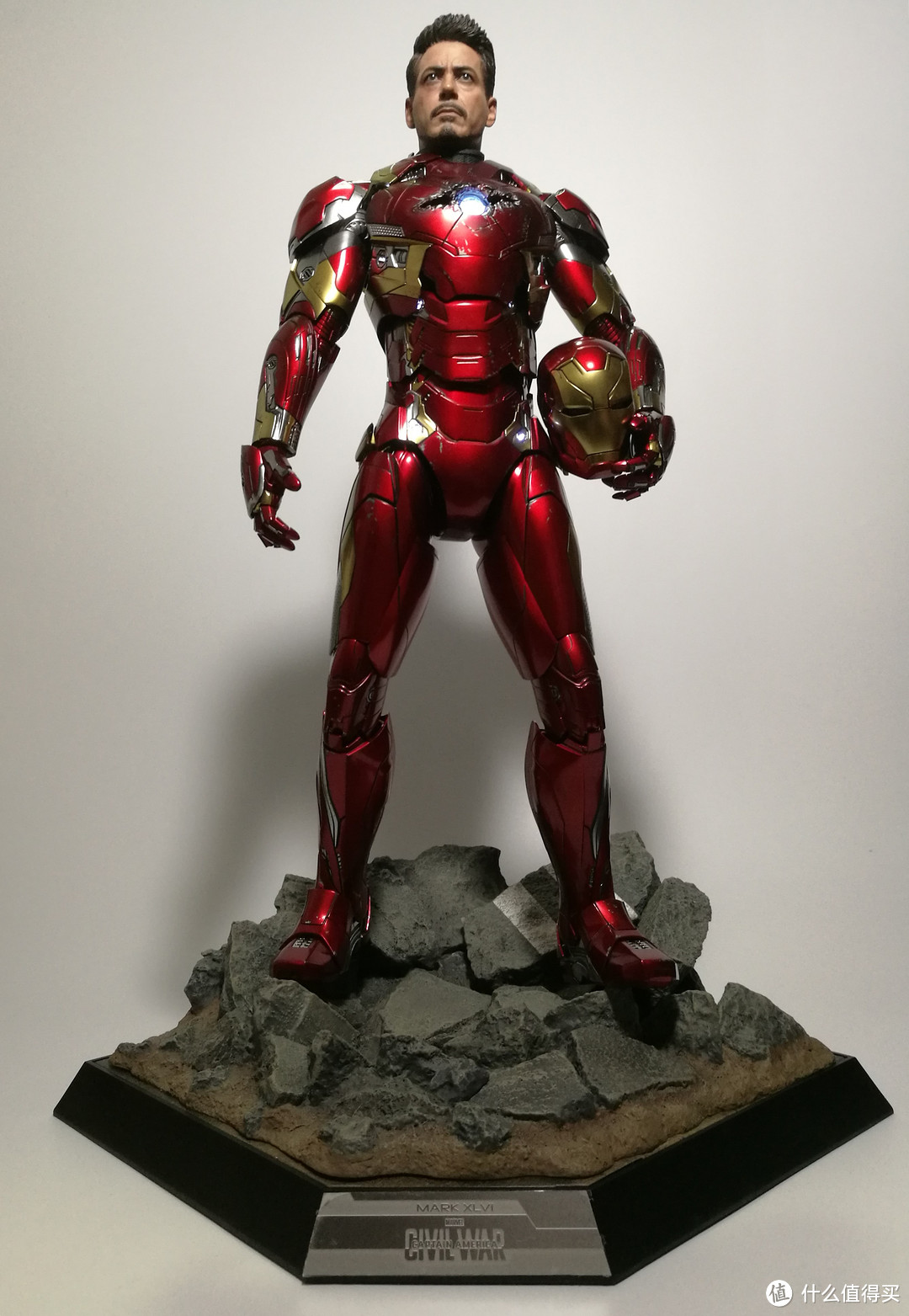 1/6最好的托尼！Hottoys MK46 合金压铸钢铁侠