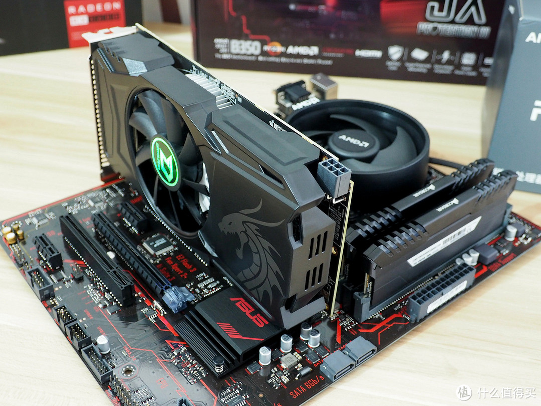 友情装机系列：朋友的新宠—AMD Ryzen3 锐龙 1300X & ASUS 华硕  B350 Plus & Dataland 迪兰560D 开箱简评