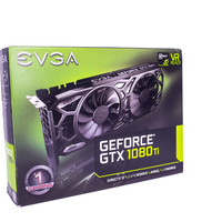 EVGA GTX1080Ti 11G SC Black Edition GAMING 1556-1670MHz/11000MHz外观展示(背板|接口|风扇)