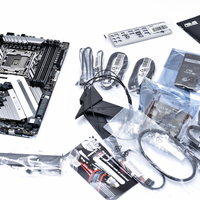 华硕 PRIME X299-DELUXE II 主板外观展示(天线|配色|插槽|天线口|按键)