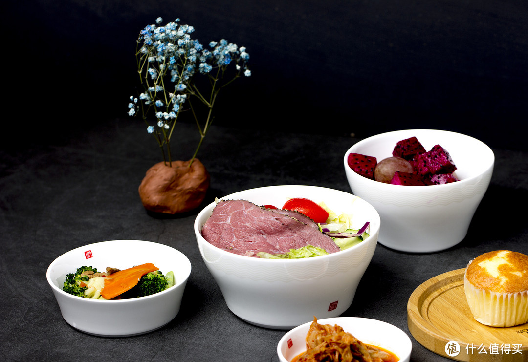 一人食：韩国LIVING HANKOOK 骨瓷餐具六件套