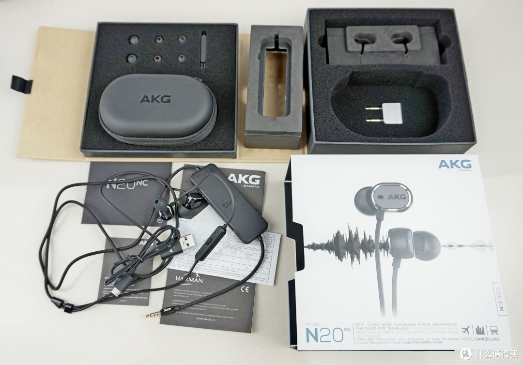 #原创新人# 主动降噪入耳式耳机 — AKG N20NC 开箱晒图点评