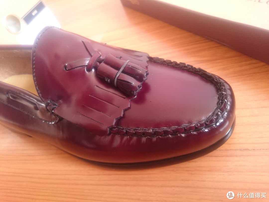 #原创新人#G. H. BASS & CO. Jaclyn Tassel Loafer女式酒红色流苏乐福鞋