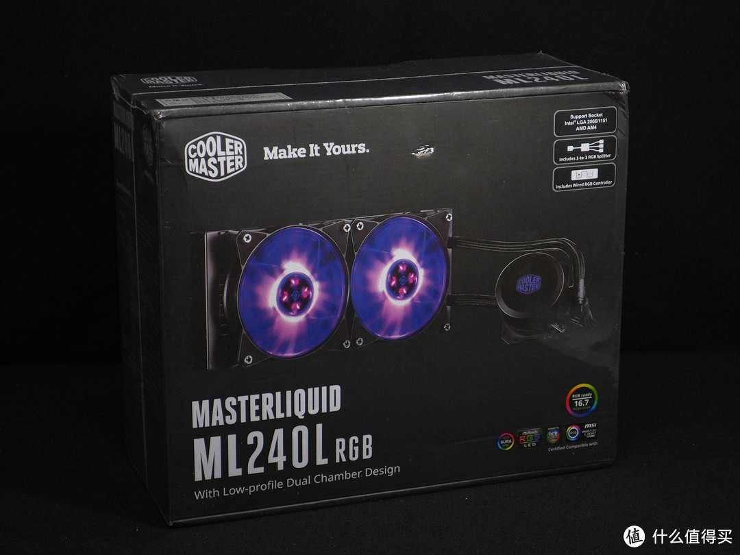 欣然忘隙还是浅尝则止—CoolerMaster 酷冷至尊 ML240L RGB水冷 开箱