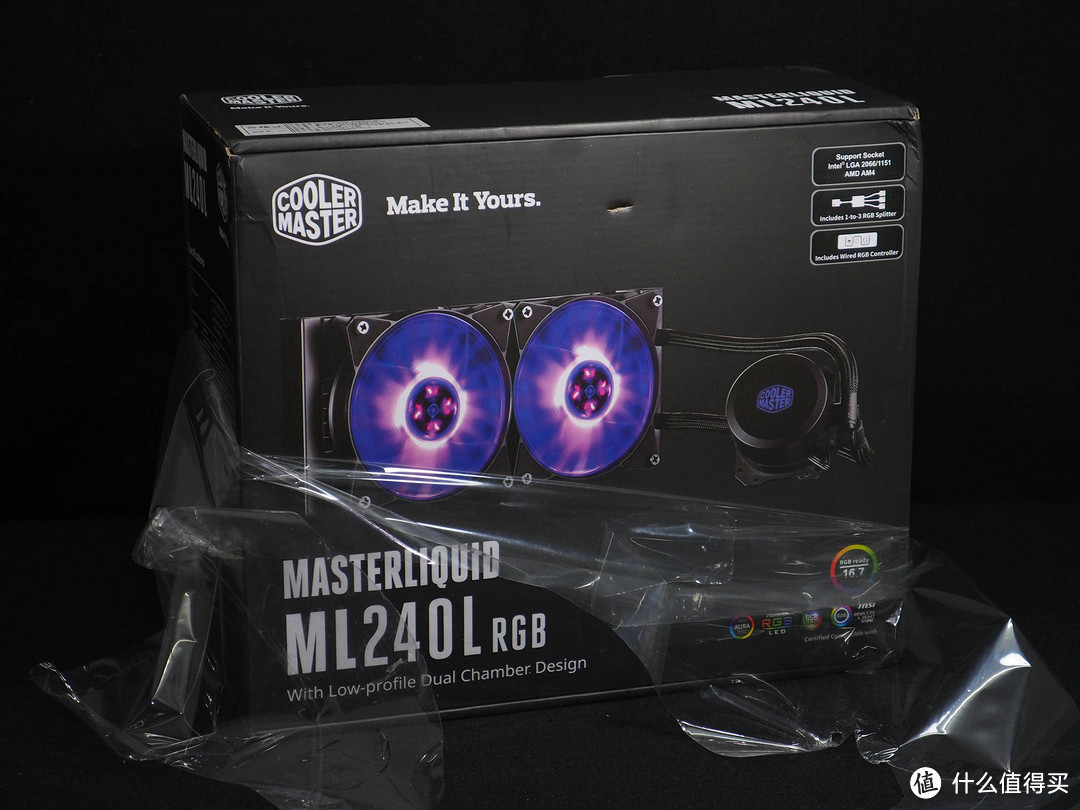 欣然忘隙还是浅尝则止—CoolerMaster 酷冷至尊 ML240L RGB水冷 开箱