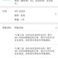 索尼 降噪豆 WF-1000X 降噪蓝牙耳机开箱展示(金标|保修卡|电源|提示灯|耳塞)