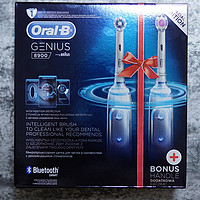 博朗 Oral-B Genius 8900 智能电动牙刷外观展示(刷柄|刷头|充电座|支架)
