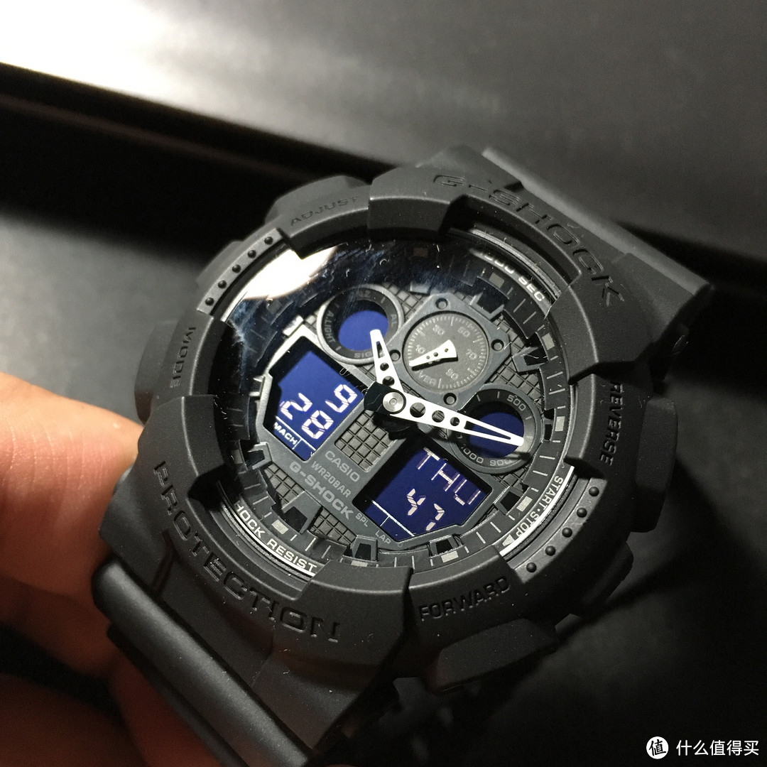 大阪友都八喜百货购入的Casio 卡西欧 G-shock GA-100-1A1JF 手表 开箱