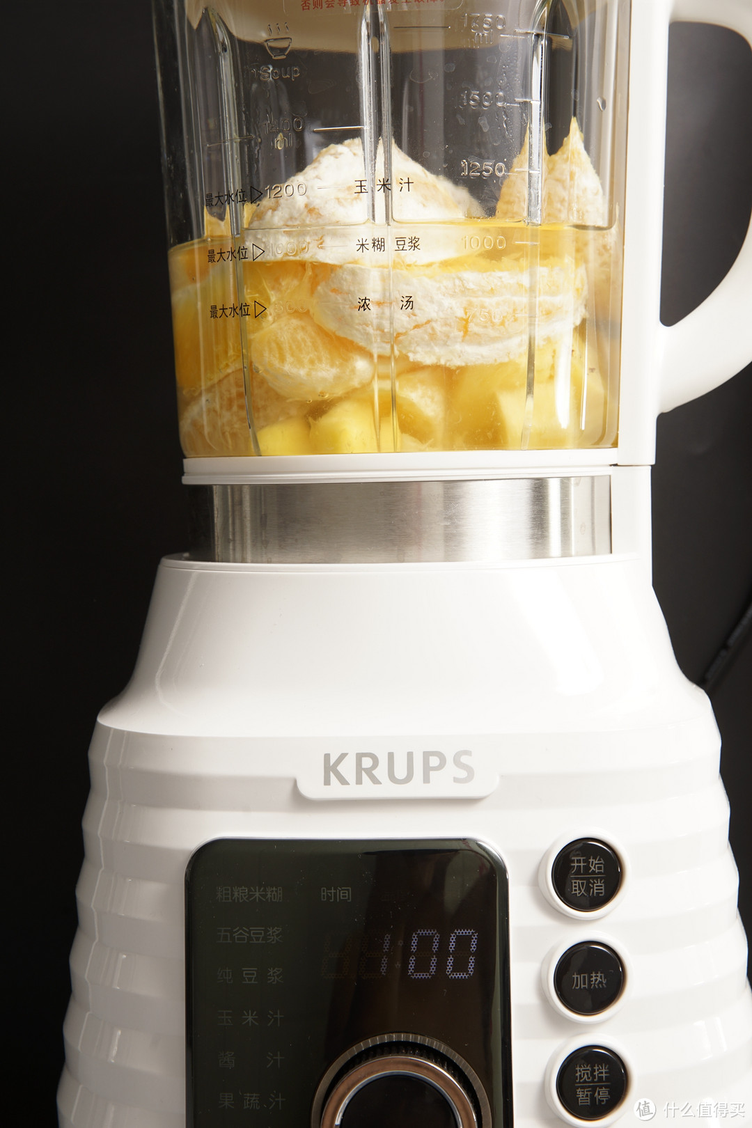 真100度加热，家庭早餐的解决方案----评测krups 全自动多功能破壁料理机