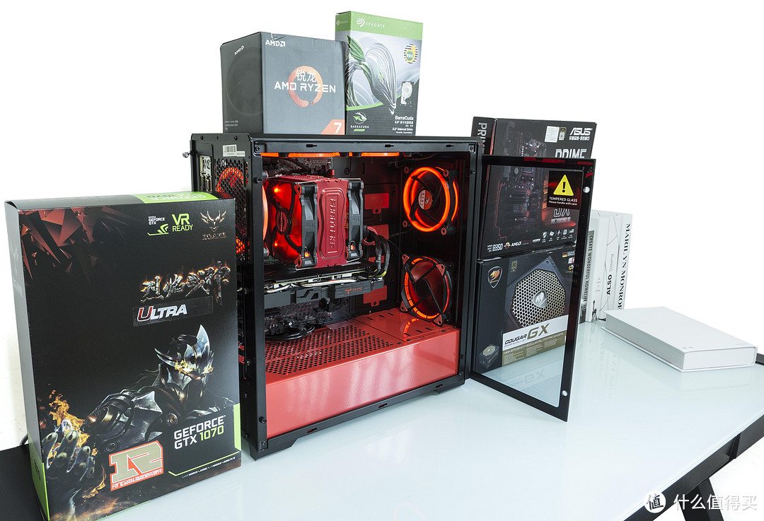 啤酒加枸杞？追风者 416 静音机箱 钢化玻璃 /搭配R7 1700+GTX1070装机