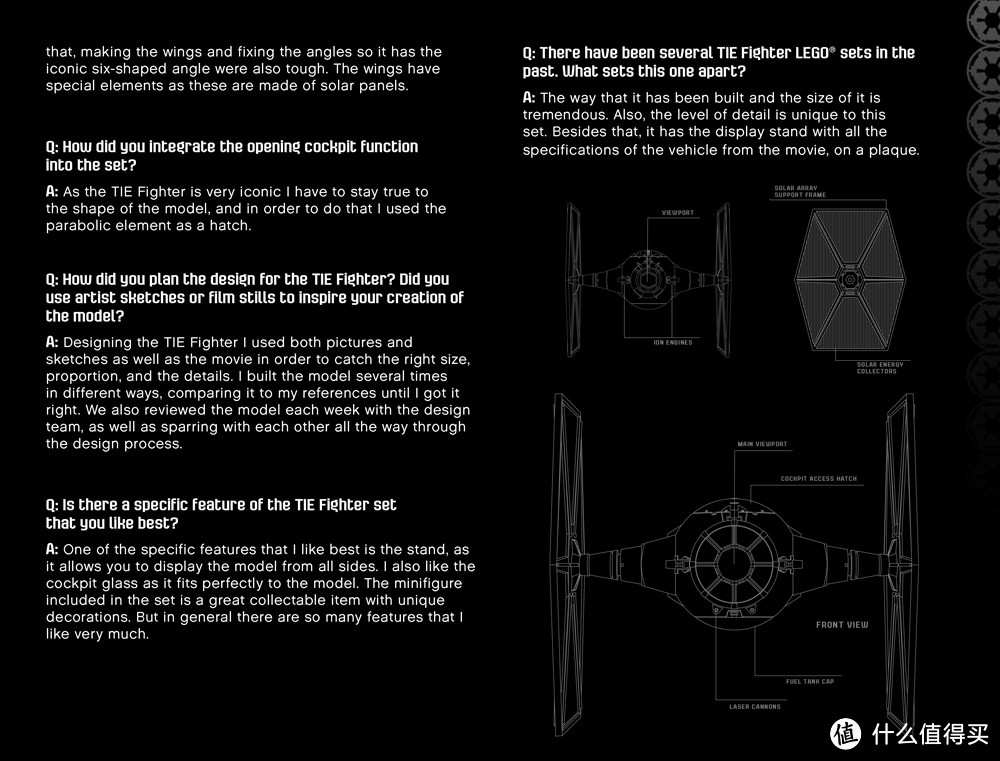 #本站首晒#黑色幽灵 — 乐高 星球大战UCS 75095 钛战机 TIE Fighter 评测