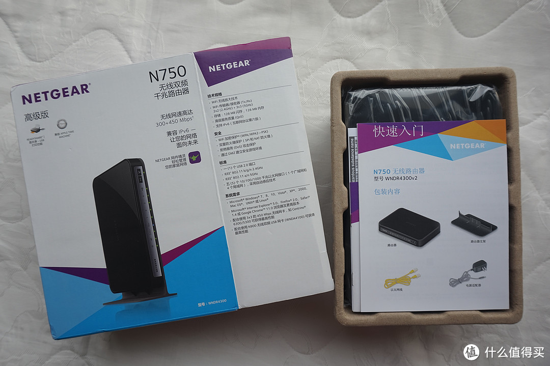 NETGEAR 美国网件  WNDR4300 750M 双频千兆无线路由器 开箱