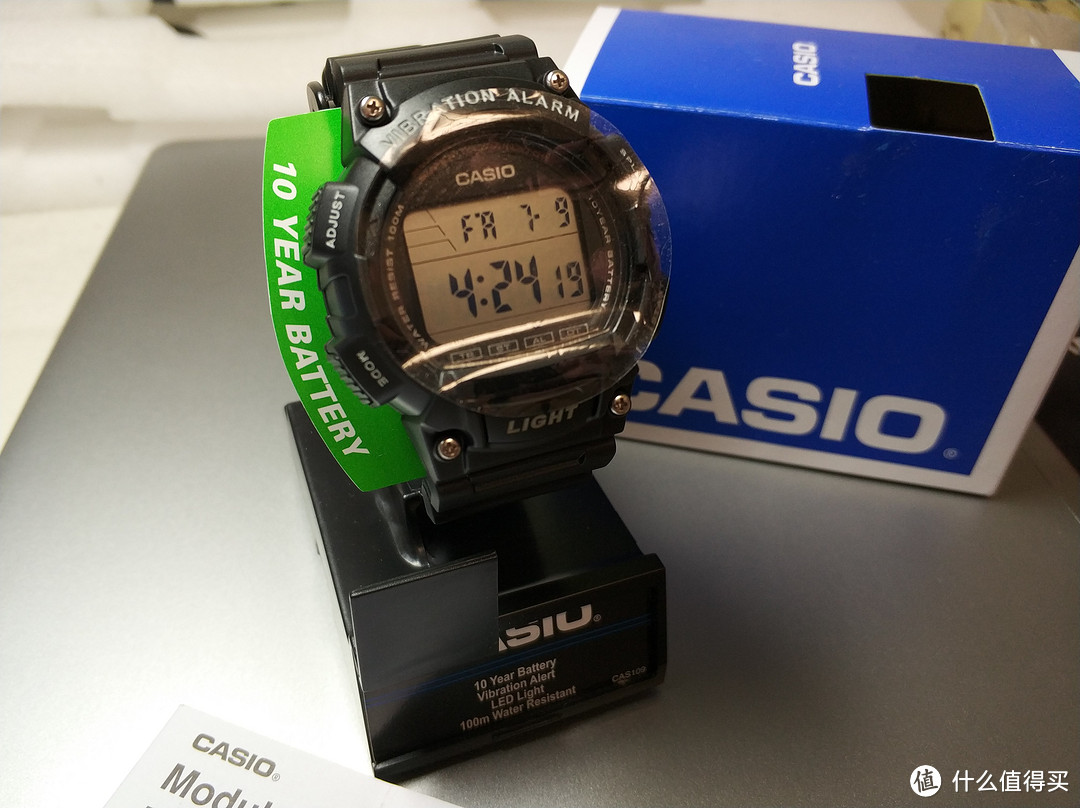 #本站首晒# 契合需求—Casio 卡西欧 Super Illuminator W-736H-1AVCF 电子手表