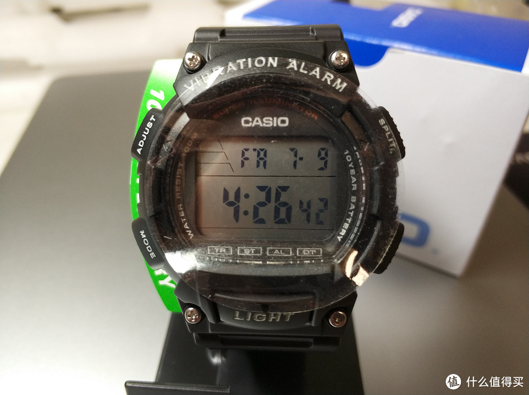 #本站首晒# 契合需求—Casio 卡西欧 Super Illuminator W-736H-1AVCF 电子手表