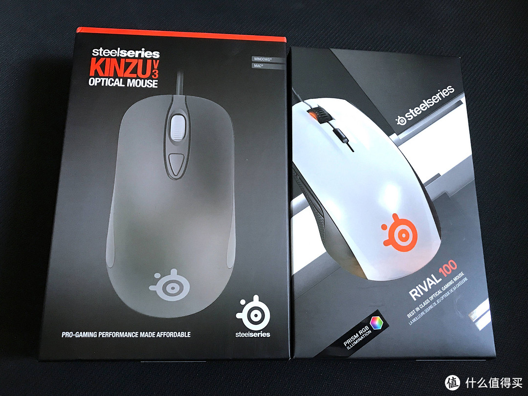 FPS游戏新选择 — steelseries 赛睿  rival100与 Kinzu v3 两款电竞鼠标 开箱对比