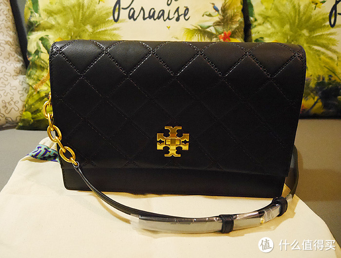 Tory Burch 汤丽柏琦 Georgia 菱格纹牛皮挎包 开箱