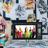 惠科 T7100 27英寸液晶显示器外观展示(显示屏|电源线|说明书|底座|尺寸)
