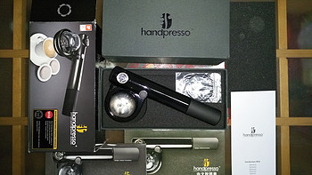Handpresso一代手动便携咖啡机外观展示(插头|水箱|卡口|托盘|包装)