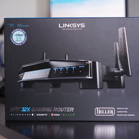 领势 WRT32X 无线路由器外观展示(接口|散热孔|天线|指示灯)