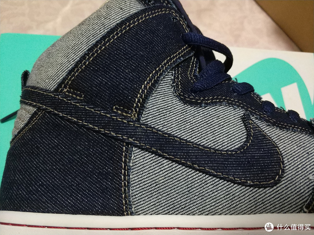 只为颜值—Nike 耐克 SB Dunk High OG 'Reese Denim' 限量复刻滑板鞋 881758-441 开箱