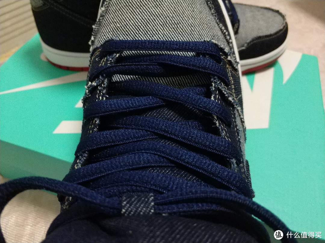 只为颜值—Nike 耐克 SB Dunk High OG 'Reese Denim' 限量复刻滑板鞋 881758-441 开箱