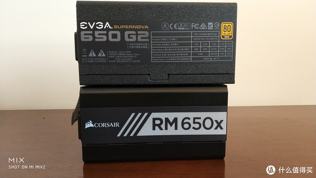 #晒单大赛# 信仰之争—EVGA&海盗船 650W 金牌电源 开箱对比