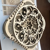 UGEARS 木质机械传动模型 珍宝首饰盒使用总结(空间|优点|缺点)