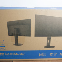 AOC  Q2490PXQ  IPS 2K 显示器外观展示(总结|开关|电源|屏幕)