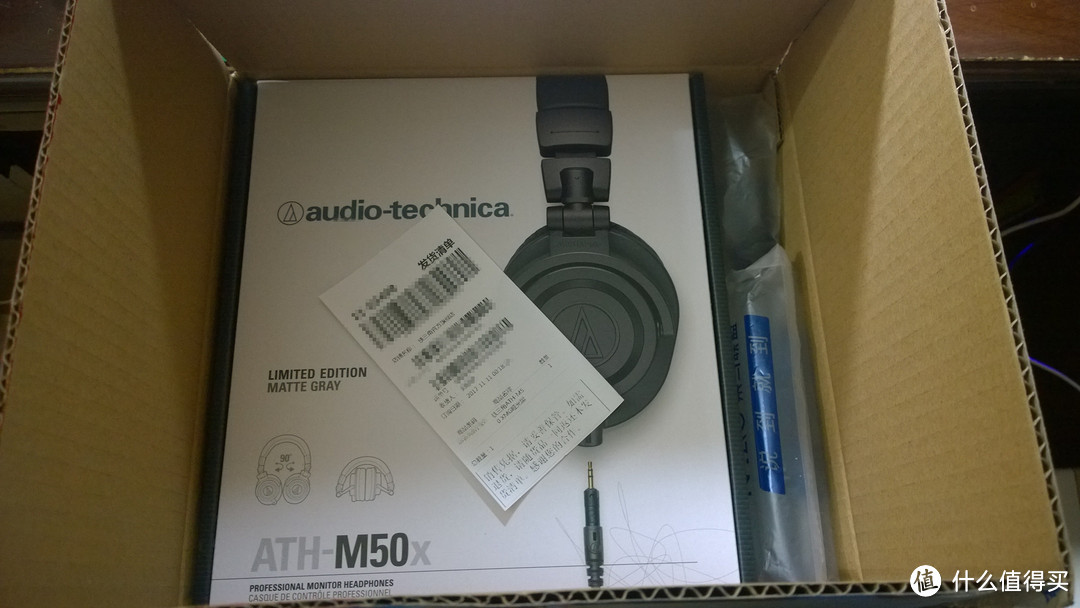 audio-technica 铁三角 M50X 哑光黑 限定耳机 开箱+小细节