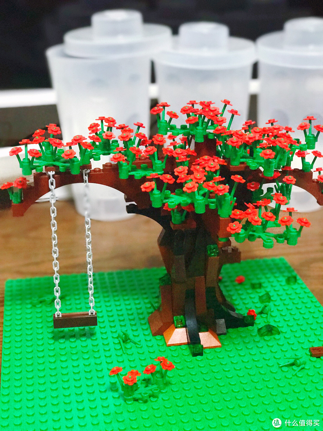 乐高 MOC 一颗红花树