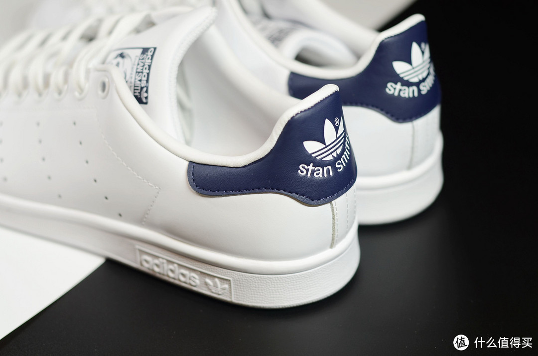 #晒单大赛#Adidas 阿迪达斯 三叶草 STAN SMITH 深蓝尾小白鞋 开箱