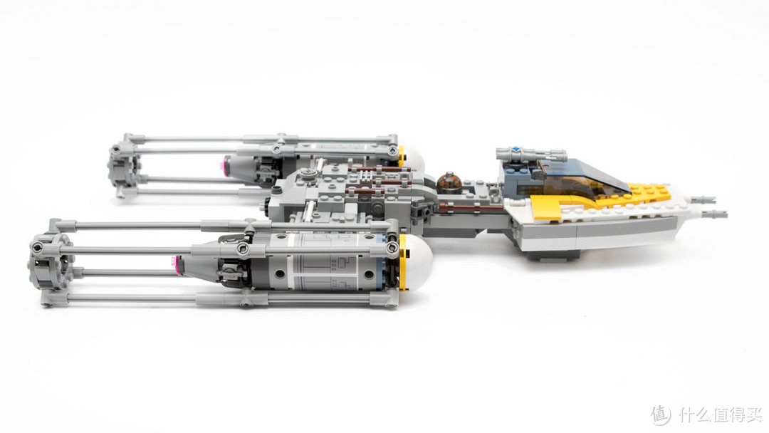 晒单大赛#裸奔的复古战机—lego 乐高 星球大战系列 75172 y翼战机