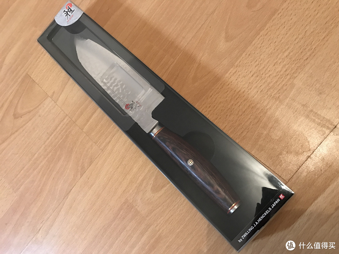 #晒单大赛#Zwilling 双立人 Miyabi 雅 6000MCT Santoku 锤纹三德刀 开箱晒单