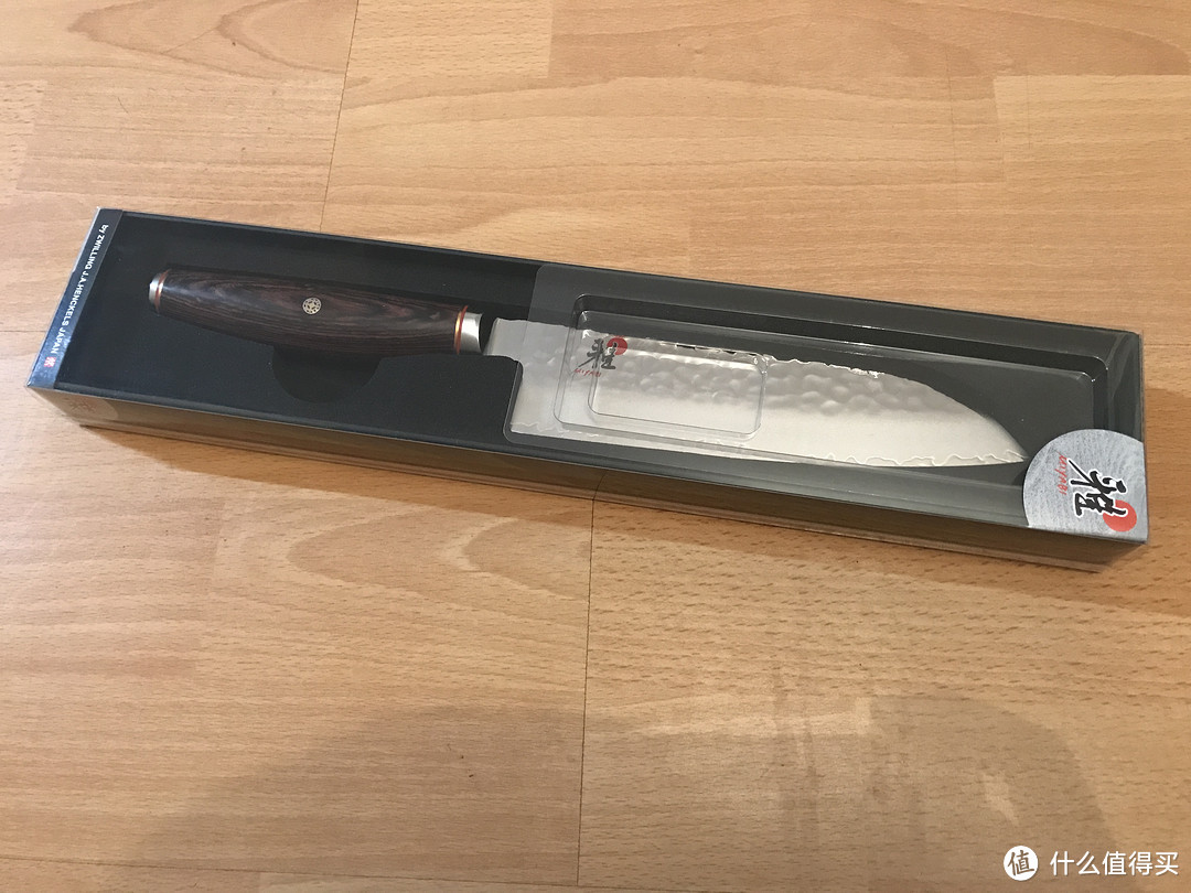 #晒单大赛#Zwilling 双立人 Miyabi 雅 6000MCT Santoku 锤纹三德刀 开箱晒单