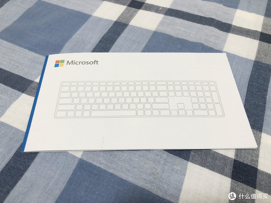 #本站首晒#Microsoft Modern Keyboard 无线蓝牙指纹识别键盘