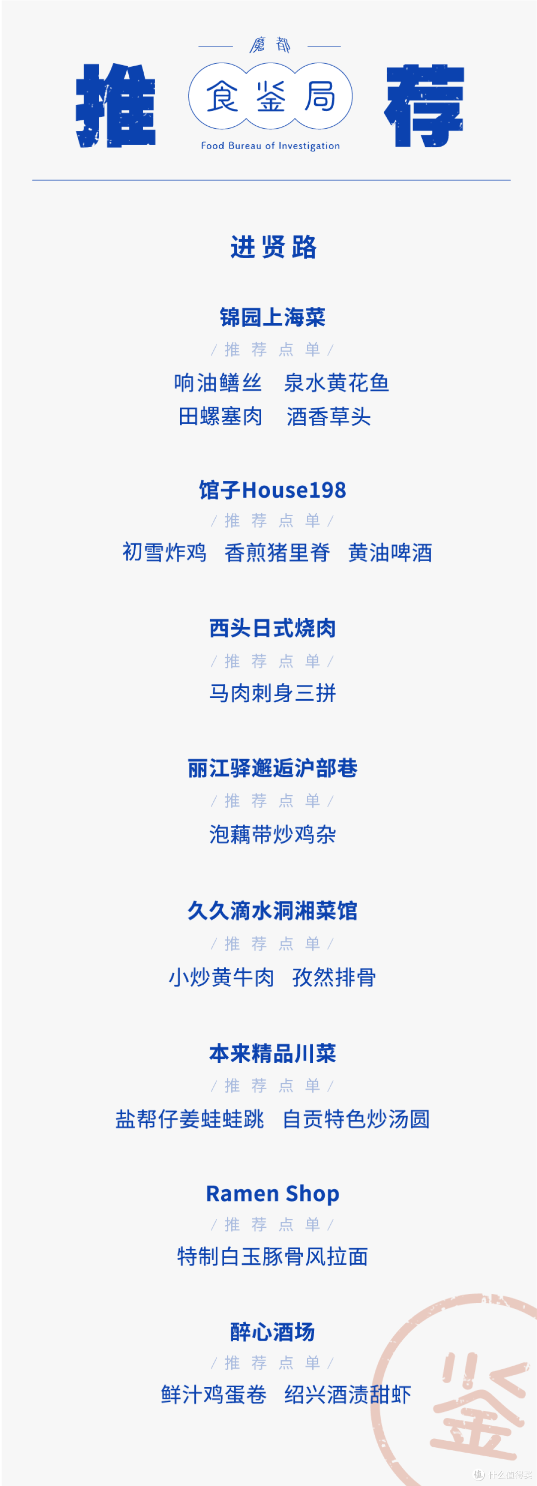 进贤路那么短，觅食清单却很长长长长长长