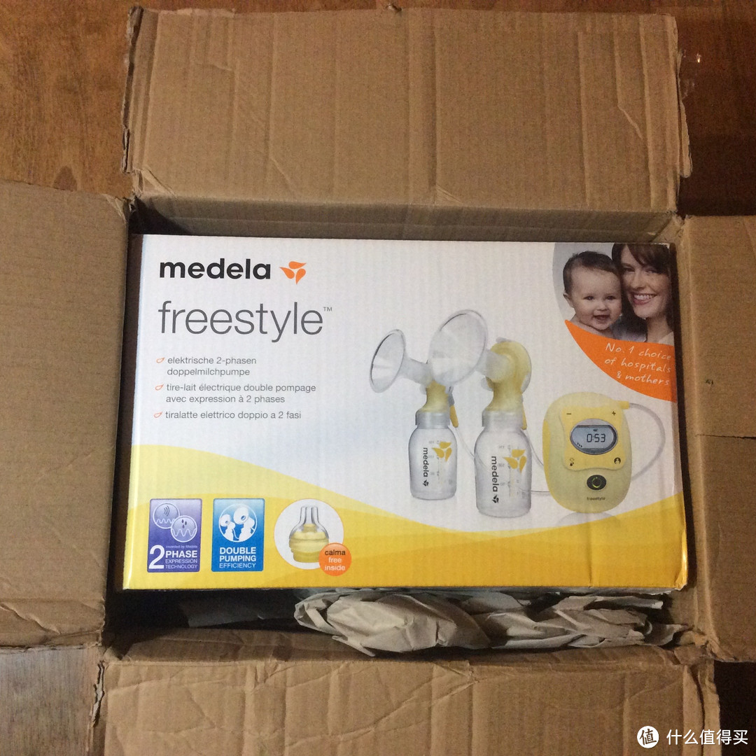 中亚海外购 瑞士版 Medela 美德乐 飞韵电动双侧吸奶器 拆箱晒单