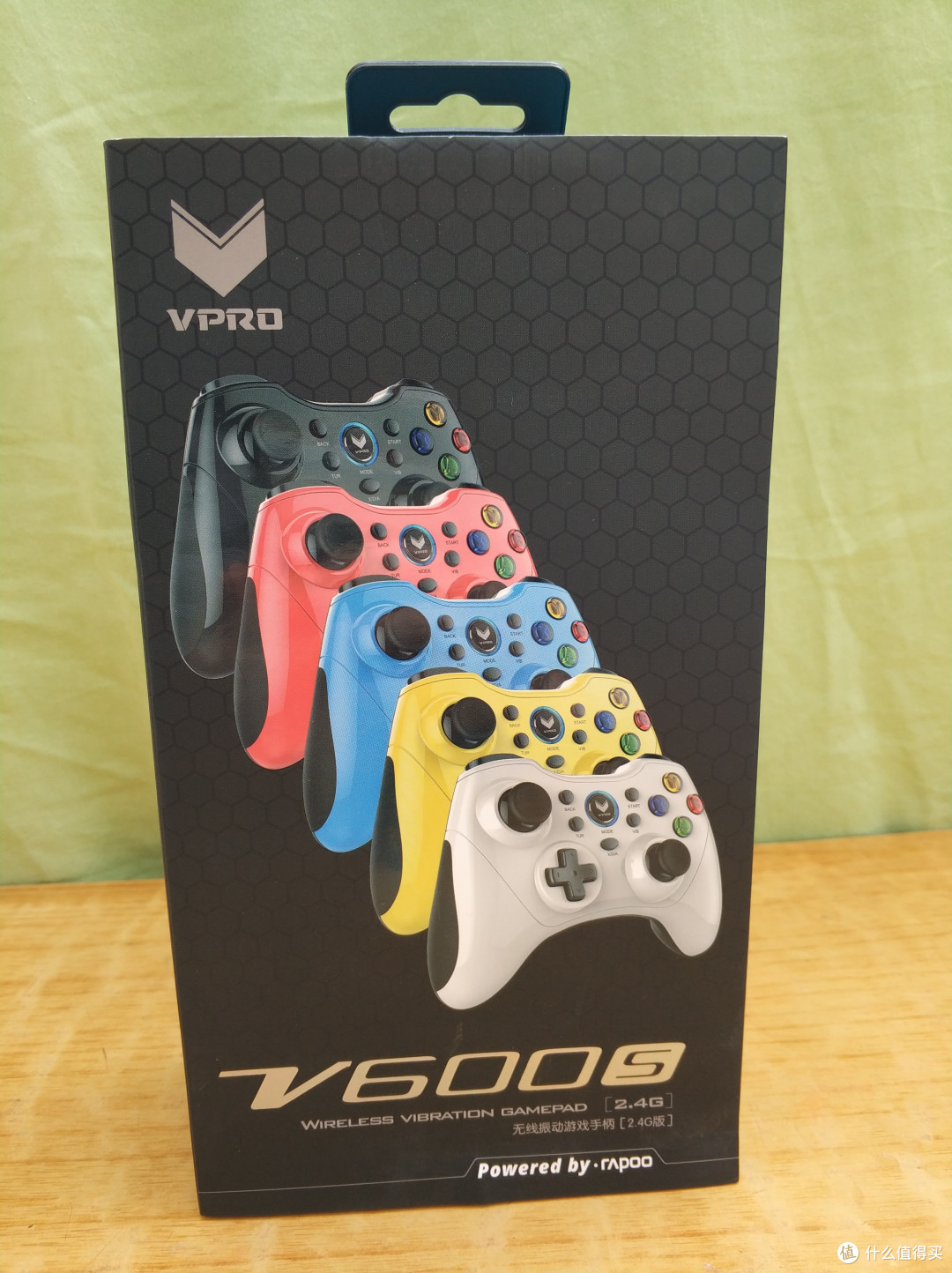 重燃pc游戏热情雷柏v600s无线振动游戏手柄