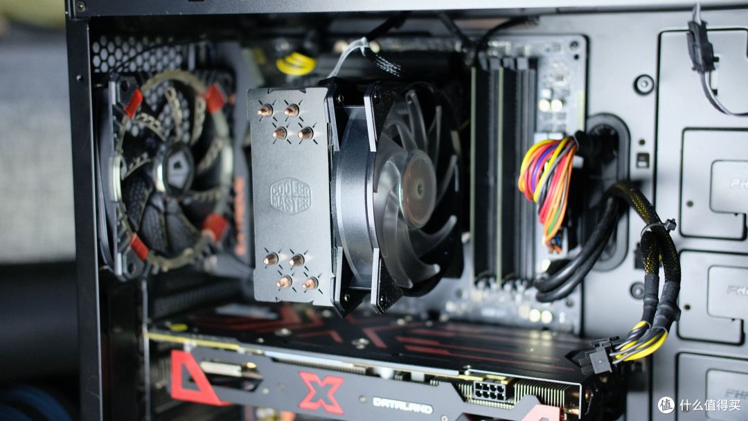 #晒单大赛#最便宜的大牌RGB散热风扇？Cooler Master  酷冷至尊 T410P 散热器 装机实测