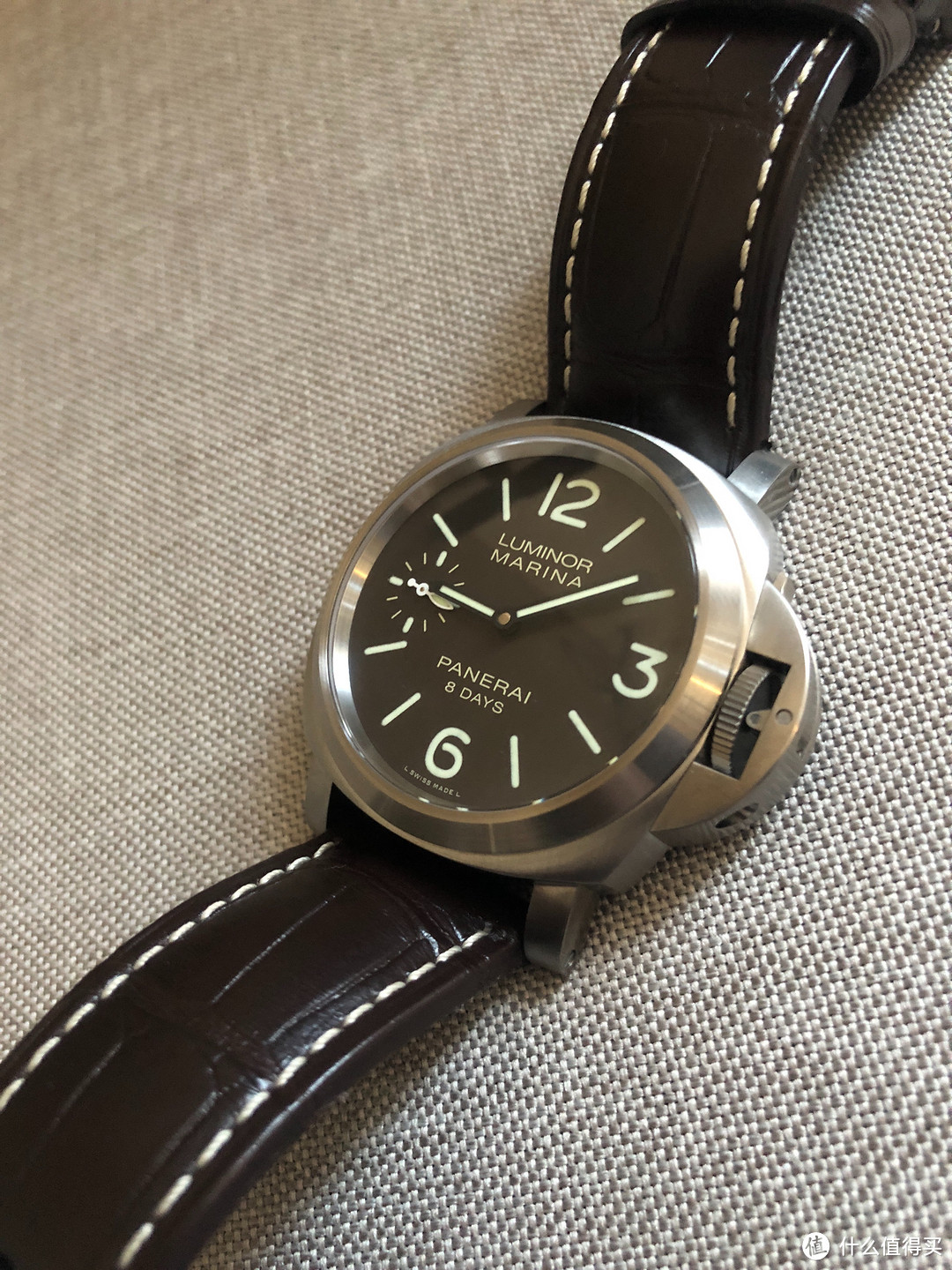 Panerai 沛纳海 PAM00564 手动八日链 男士机械表 开箱