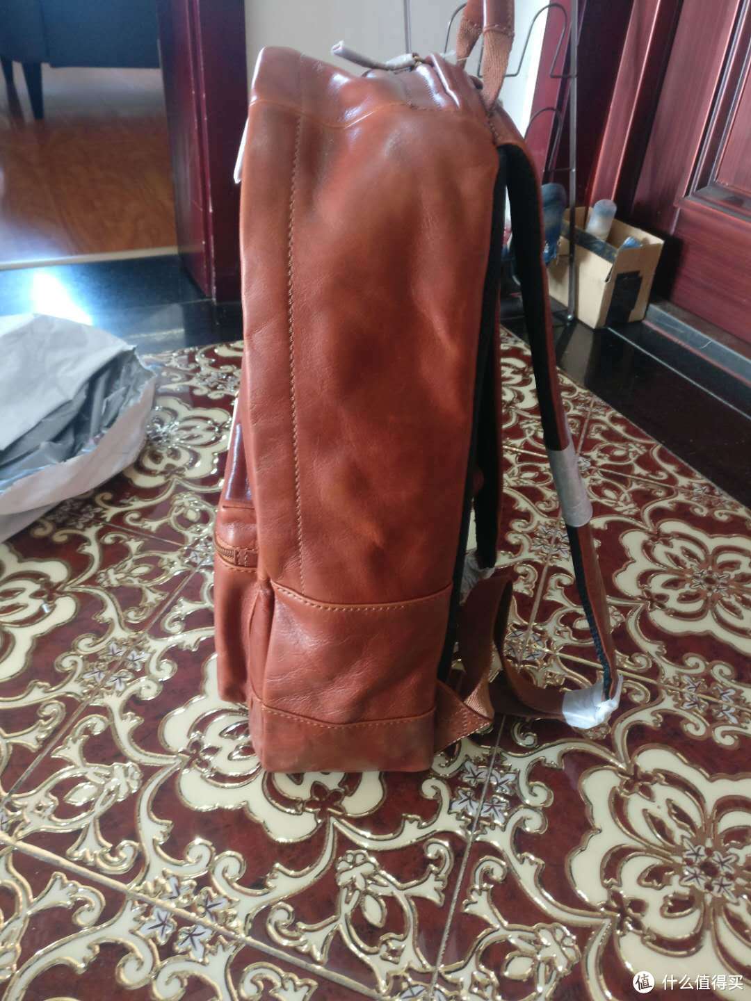 Fossil Men's Estate Leather Backpack 男士双肩包 晒单