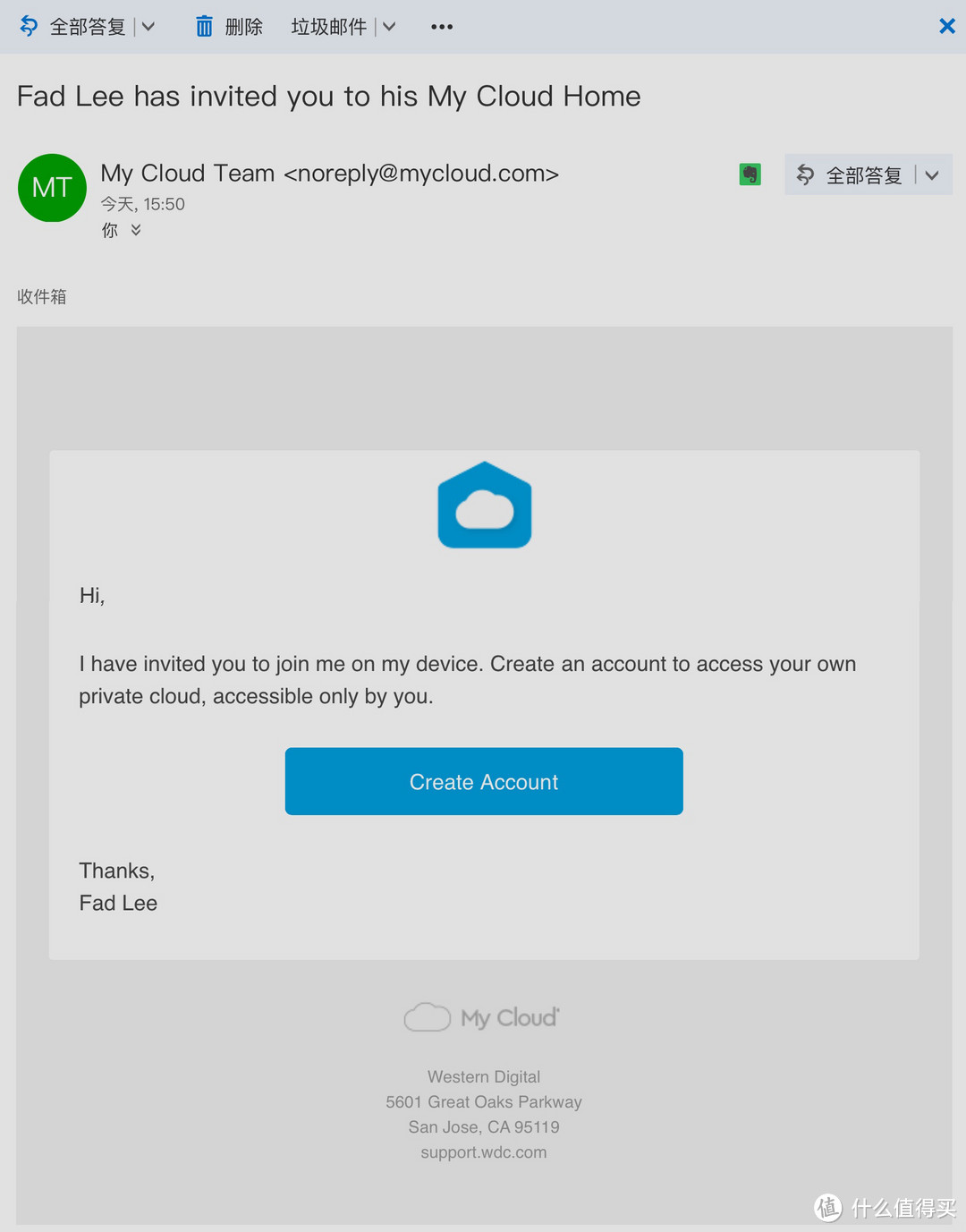 家庭云——WD MY CLOUD HOME 3TB