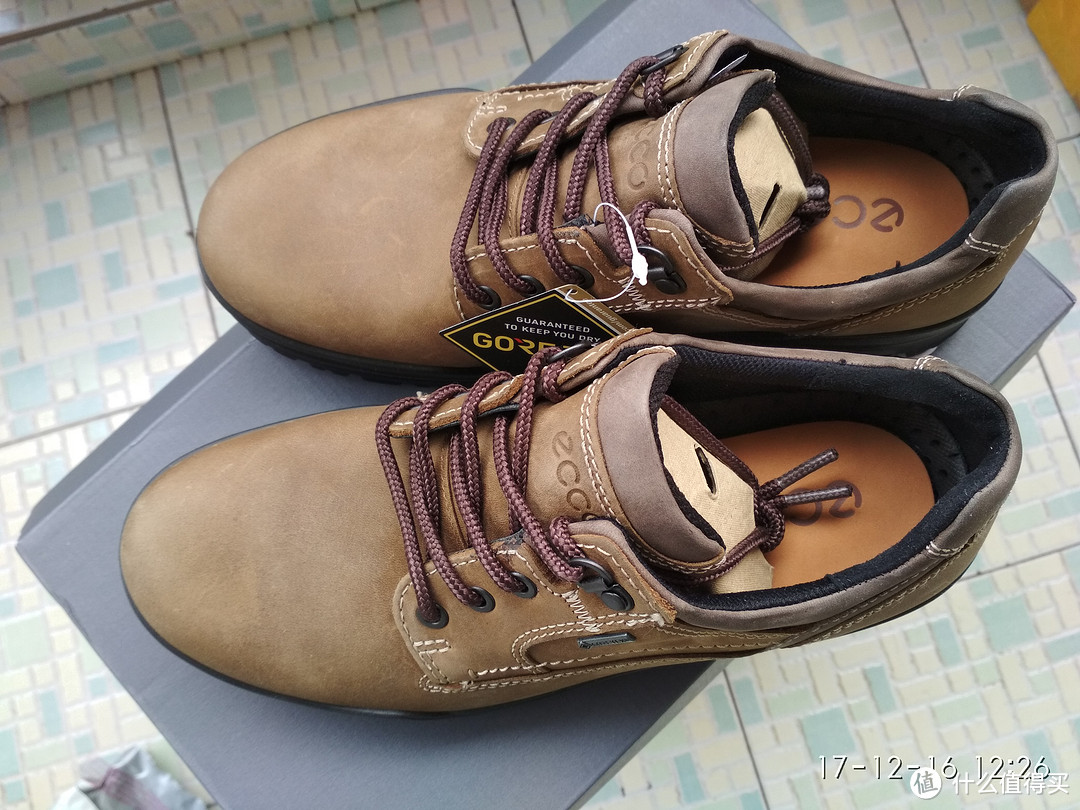 #原创新人# 美亚黑五ECCO 爱步 Men's Track 6 Gtx Plain Toe Hiking Shoe 开箱