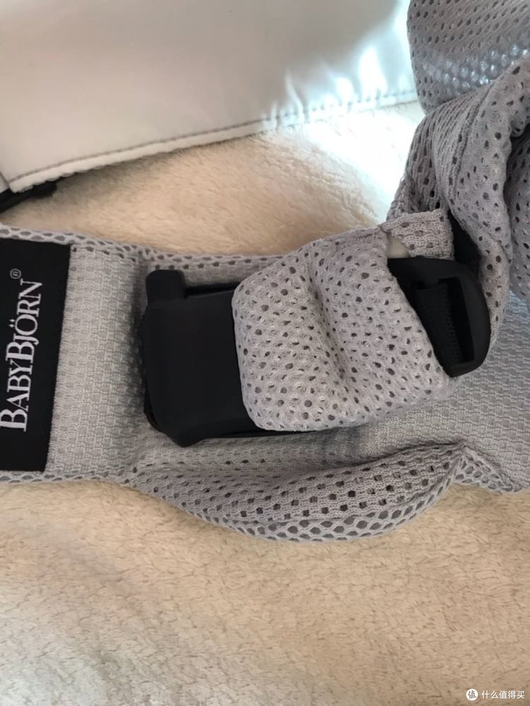 #晒单大赛#BABYBJORN Baby Carrier One - Silver,Mesh 婴儿背带 开箱
